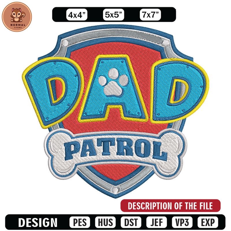 Paw Patrol logo Embroidery Design, Paw Patrol Embroidery, Embroidery File,Anime Embroidery, Anime shirt,Digital download.jpg