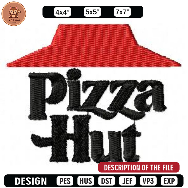 Pizza hut logo embroidery design, Logo embroidery, Embroidered shirt, Logo shirt, Logo design, digital download.jpg