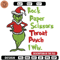 Rock Paper Scissors Throat Punch Grinch Embroidery design, Grinch Christmas Embroidery, Grinch design, Digital download..jpg
