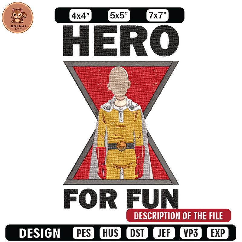 Saitama hero Embroidery Design, One punch man Embroidery, Embroidery File,Anime Embroidery,Anime shirt,Digital download.jpg