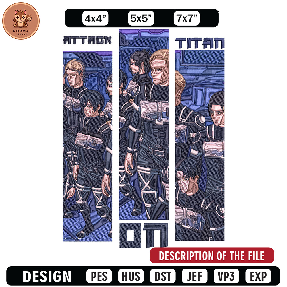 Sentinel Force Embroidery Design, Aot Embroidery, Embroidery File, Anime Embroidery, Anime shirt, Digital download.jpg