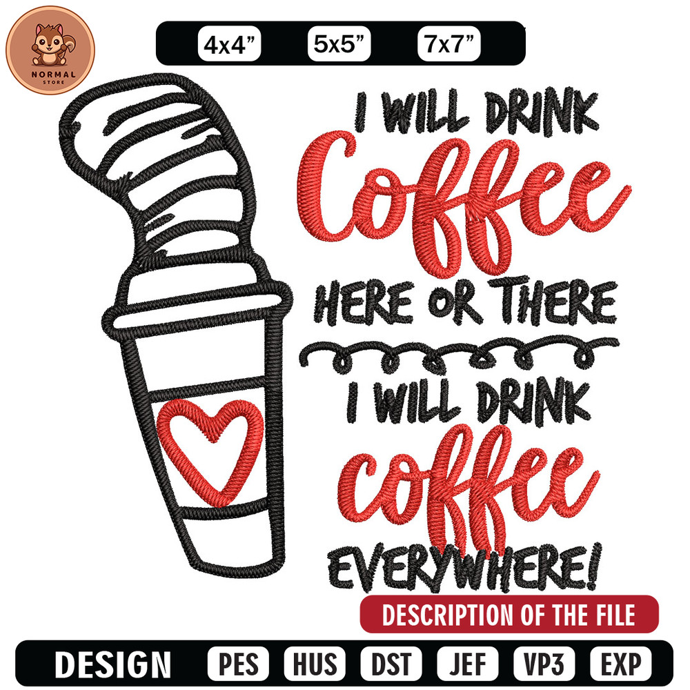 Seuss Day Drink Coffee Embroidery Design, Dr seuss Embroidery, Embroidery File, Embroidery design, Digital download..jpg