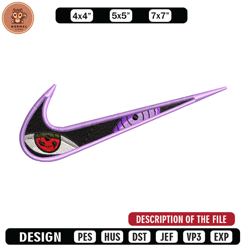 Sharingan Nike embroidery design, Naruto embroidery, Nike design, anime design, anime shirt, Digital download.jpg