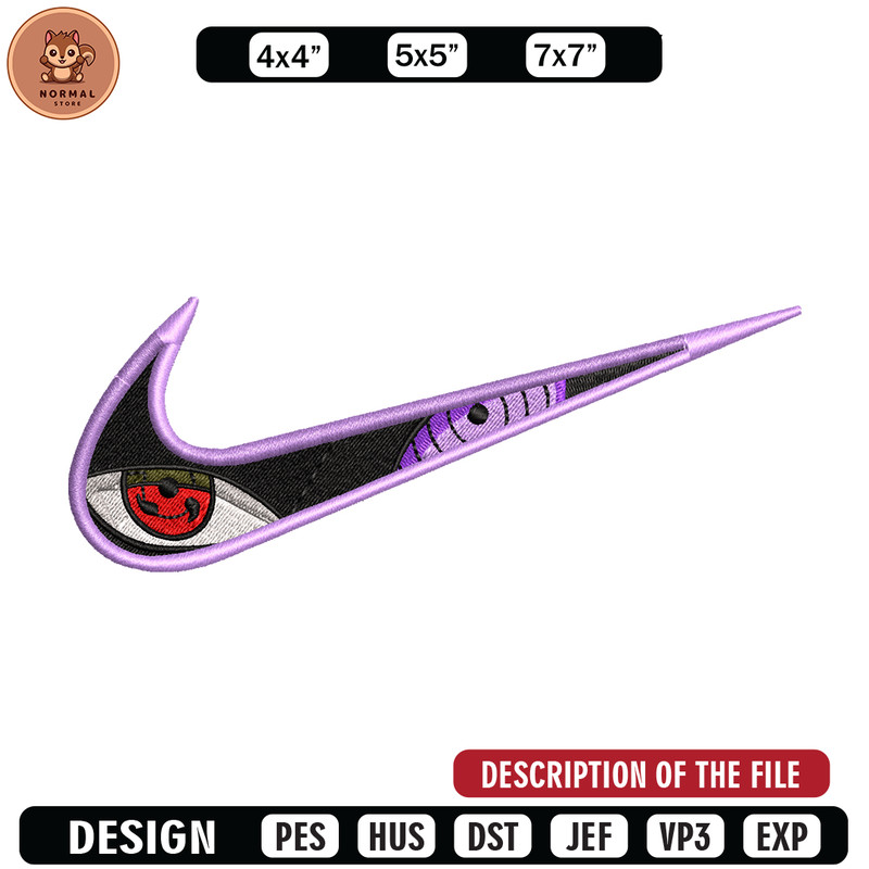 Sharingan Nike embroidery design, Naruto embroidery, Nike design, anime design, anime shirt, Digital download.jpg