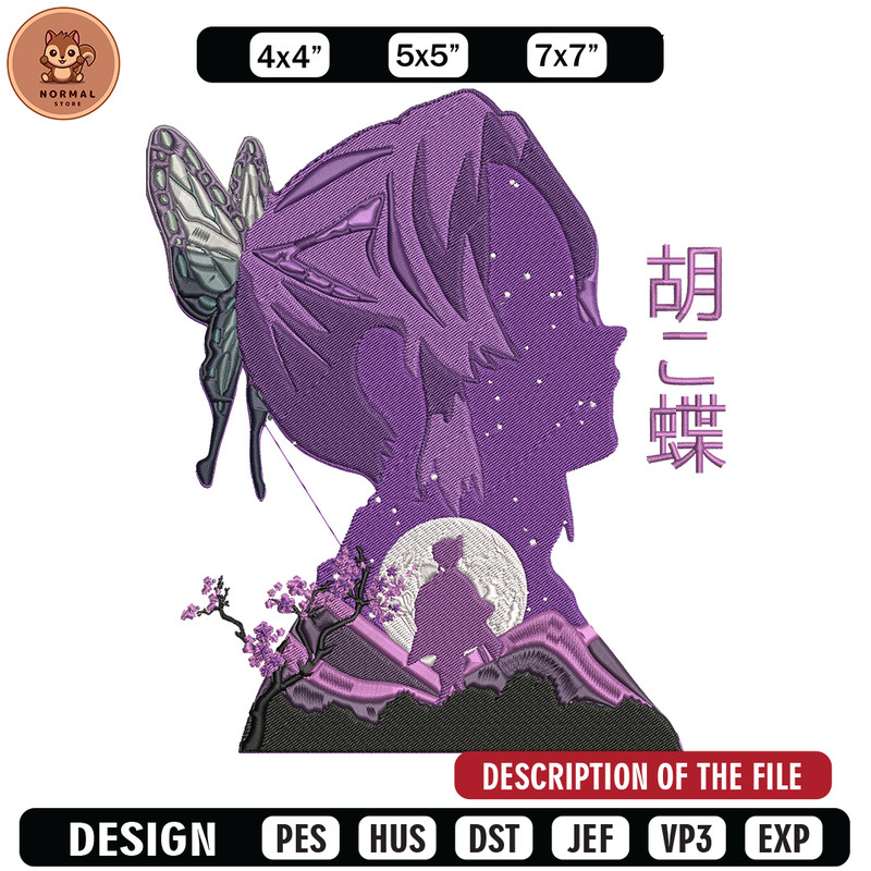 Shinobu poster Embroidery Design, Demon slayer Embroidery, Embroidery File,Anime Embroidery,Anime shirt,Digital download.jpg