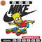 Simpson funny Nike Embroidery design, Simpson cartoon Embroidery, Nike design, Embroidery file, Instant download..jpg