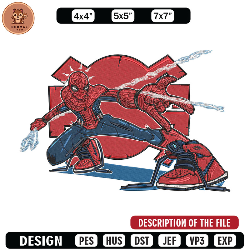 Spiderman poster Embroidery Design, Spiderman Embroidery, Embroidery File, Anime Embroidery,Anime shirt,Digital download.jpg