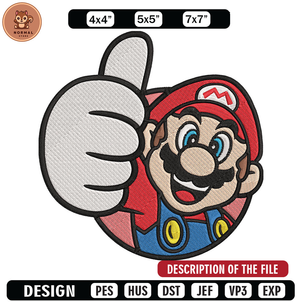 Super Mario Bros Embroidery Design, Mario Embroidery, Embroidery File, logo shirt, Embroidery design, Digital download..jpg