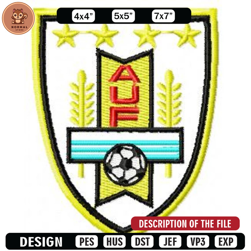 Uruguay logo embroidery design, Embroidery design, Sale design, Embroidered shirt, Logo Embroidered, digital download.jpg