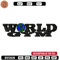 World gym embroidery design, Embroidery design, Sale design, Embroidered shirt, Logo Embroidered, digital download.jpg