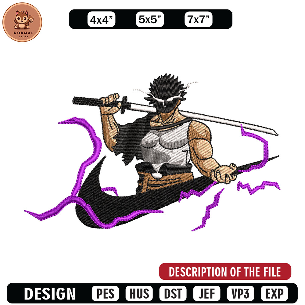 Yami Sukehiro Nike embroidery design, Black Clover embroidery, Nike design, anime design, anime shirt, Digital download.jpg