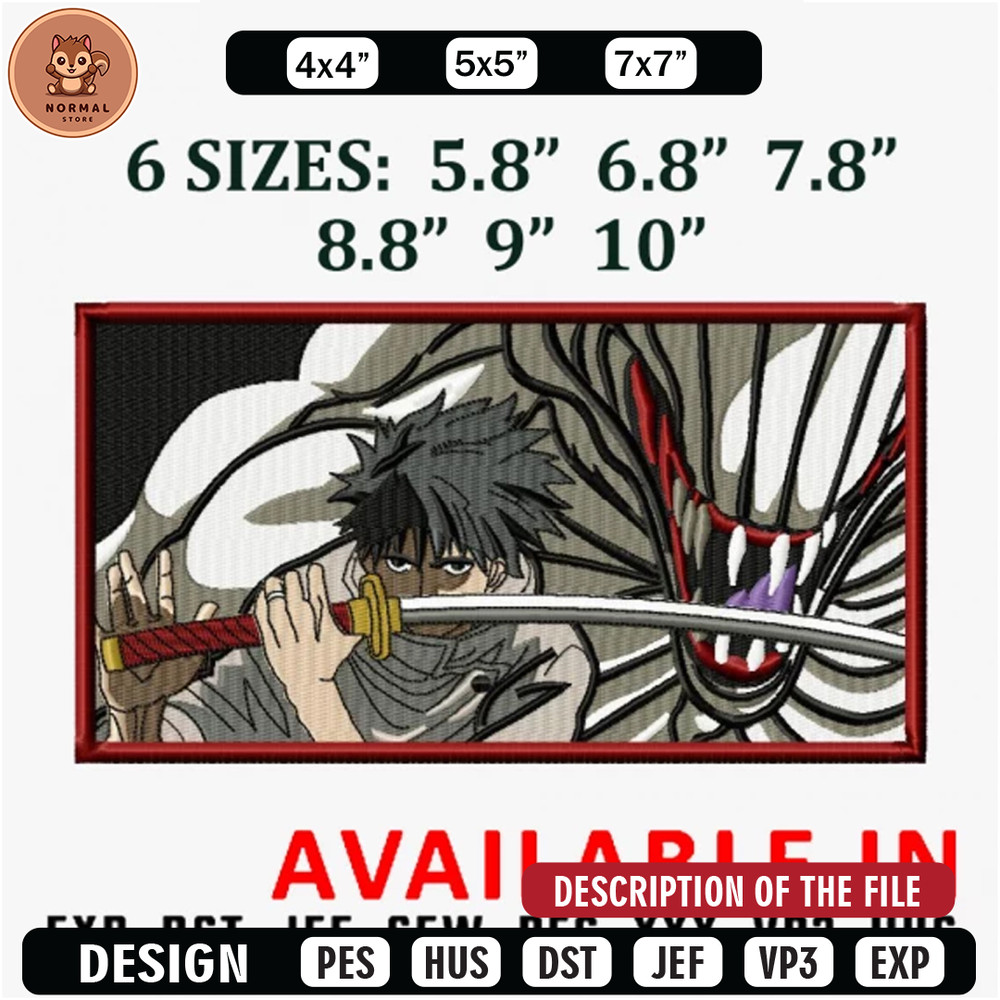 Yuta and rikka embroidery design, Anime Embroidery, Anime shirt, Anime design, Embroidered shirt, digital download.jpg