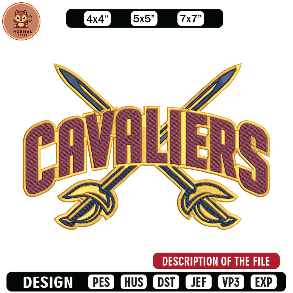 Cleveland Cavaliers logo embroidery design, NBA embroidery,Sport embroidery, Embroidery design, Logo sport embroidery..jpg