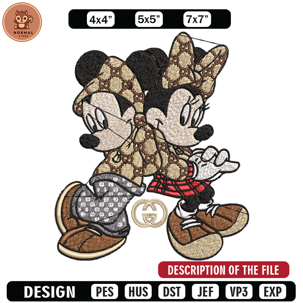 Couple gucci mouse Embroidery Design, Gucci Embroidery, Embroidery File, Logo shirt,Sport Embroidery, Digital download.jpg