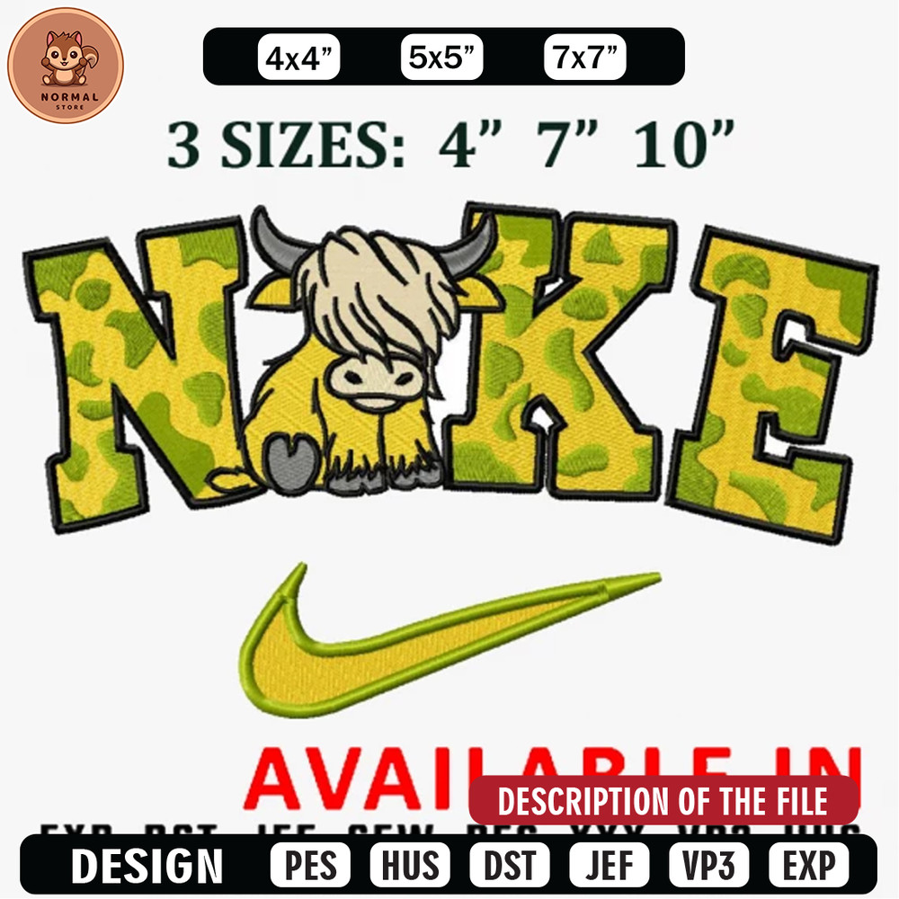 Cow nike embroidery design, Brand design, Embroidered shirt, Brand shirt, Brand Embroidery, digital download.jpg