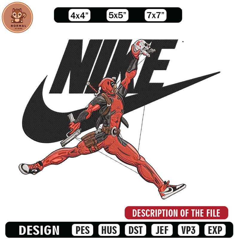 Deadpool nike Embroidery Design, Deadpool Embroidery, Embroidery File,Nike Embroidery, Anime shirt, Digital download.jpg
