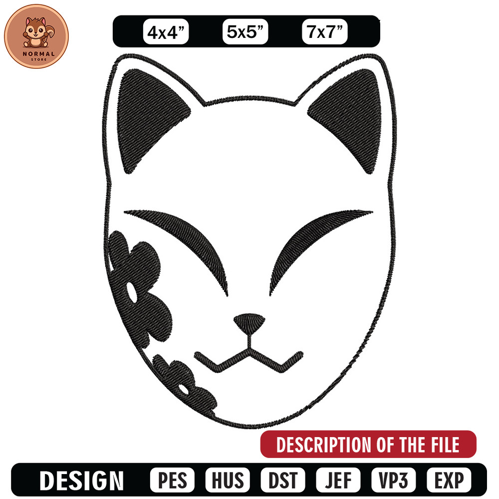 Demon Slayer mask Embroidery Design, Demon slayer Embroidery, Embroidery File, Anime Embroidery, Digital download.jpg