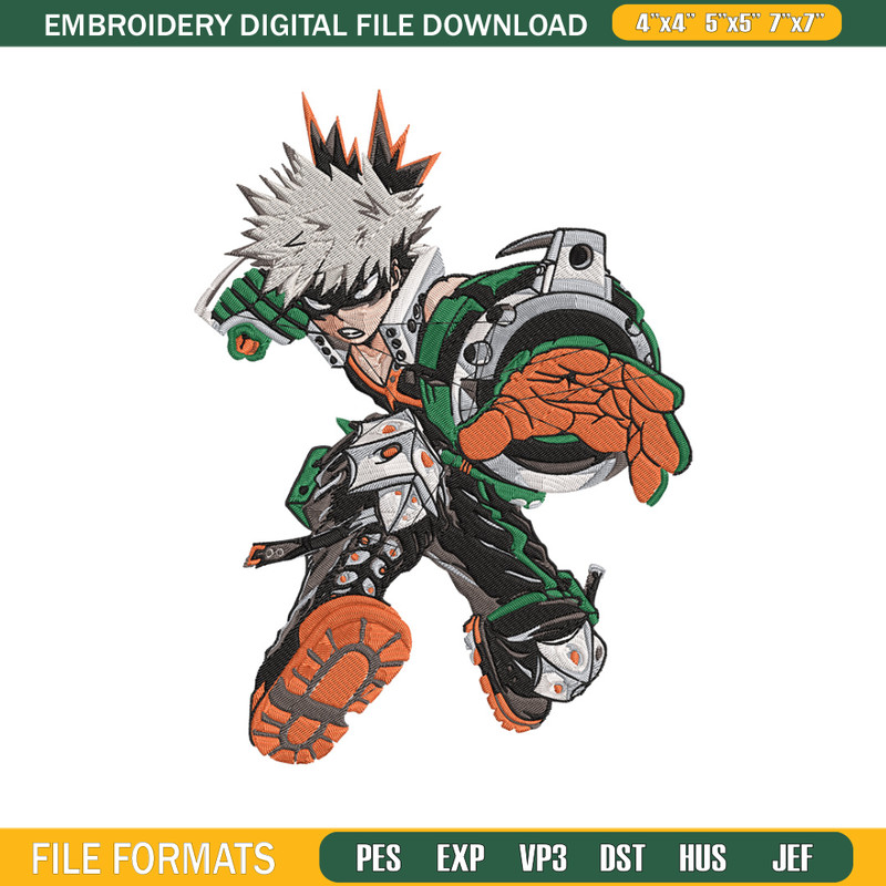 Bakugo Katsuki Embroidery Design, Aot Embroidery, Embroidery File, Anime Embroidery,Anime shirt, Digital download.jpg