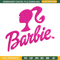 Barbie logo and her Embroidery, Barbie logo and her Embroidery, logo design, Embroidery File, Digital download. 1.jpg