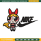 Blossom Nike Embroidery design, Powerpuff Girls cartoon Embroidery, Nike design, Embroidery file, Instant download..jpg