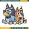 Bluey and Bingo Embroidery, Bluey Embroidery, Embroidery File, cartoon design, cartoon shirt, Digital download..jpg