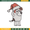 Bluey chrismas hat Embroidery Design, Bluey Embroidery, Embroidery File, Brand Embroidery, Logo shirt, Digital download.jpg