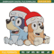 Bluey x Bingo Embroidery Design, Bluey Embroidery, Embroidery File, Chrismas Embroidery, Anime shirt, Digital download.jpg