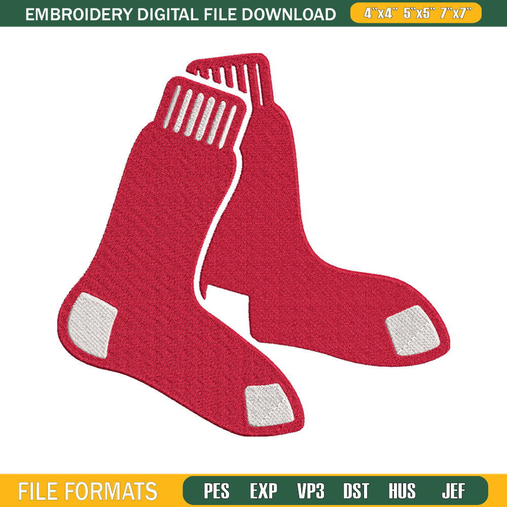 Boston Red Sox Logo embroidery design, logo sport embroidery, baseball embroidery, logo shirt, MLB embroidery. (17).jpg