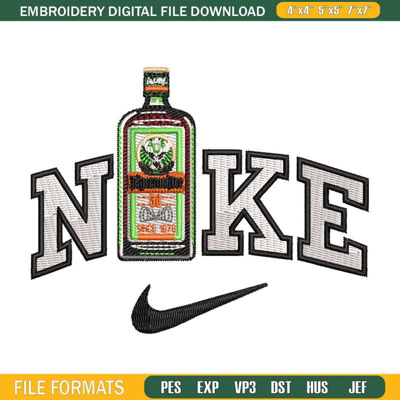 Bottle x nike embroidery design, Nike embroidery, Embroidery file, Embroidery shirt, Nike design, Digital download 1.jpg