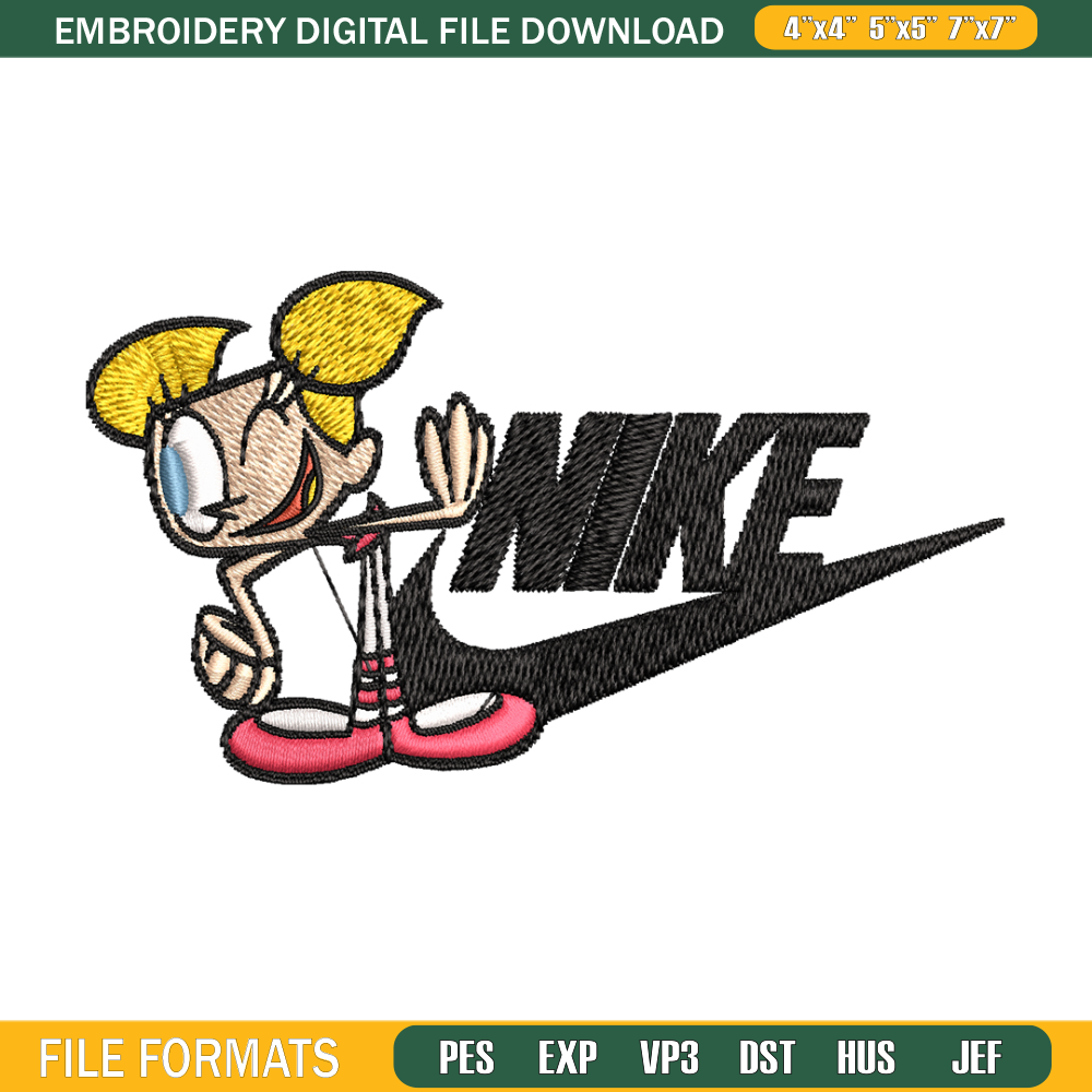 Bubbles cartoon Nike Embroidery design, Bubbles cartoon Embroidery, Nike design, Embroidery file, Instant download. 1.jpg