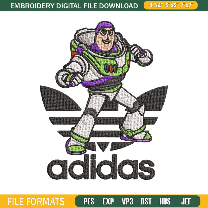 Buzz adidas Embroidery Design, Adidas Embroidery, Brand Embroidery, Embroidery File, Logo shirt, Digital download.jpg