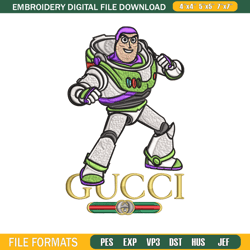 buzz lightyear gucci embroidery design, buzz lightyear embroidery, cartoon design, embroidery file, 823