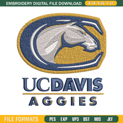 california davis aggies embroidery design, california davis aggies embroidery, sport embroidery, nca829
