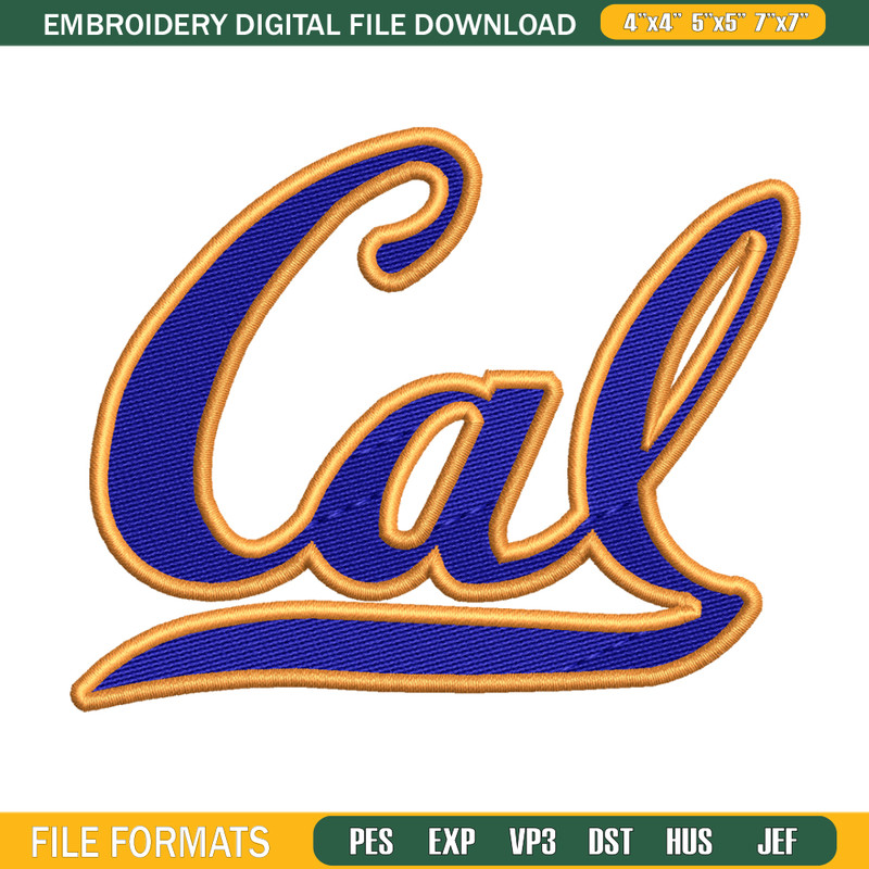 California Golden Bears embroidery design, California Golden Bears embroidery, logo Sport embroidery, NCAA embroidery..jpg