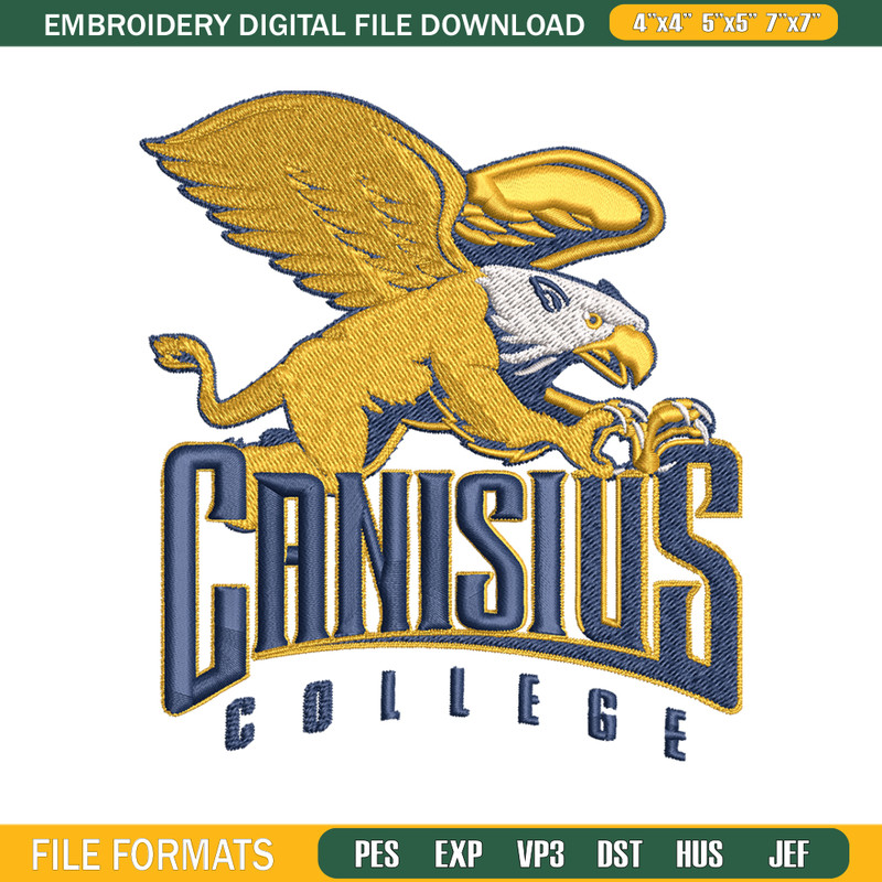 Canisius Golden Griffins embroidery design, Canisius Golden Griffins embroidery, Sport embroidery, NCAA embroidery..jpg