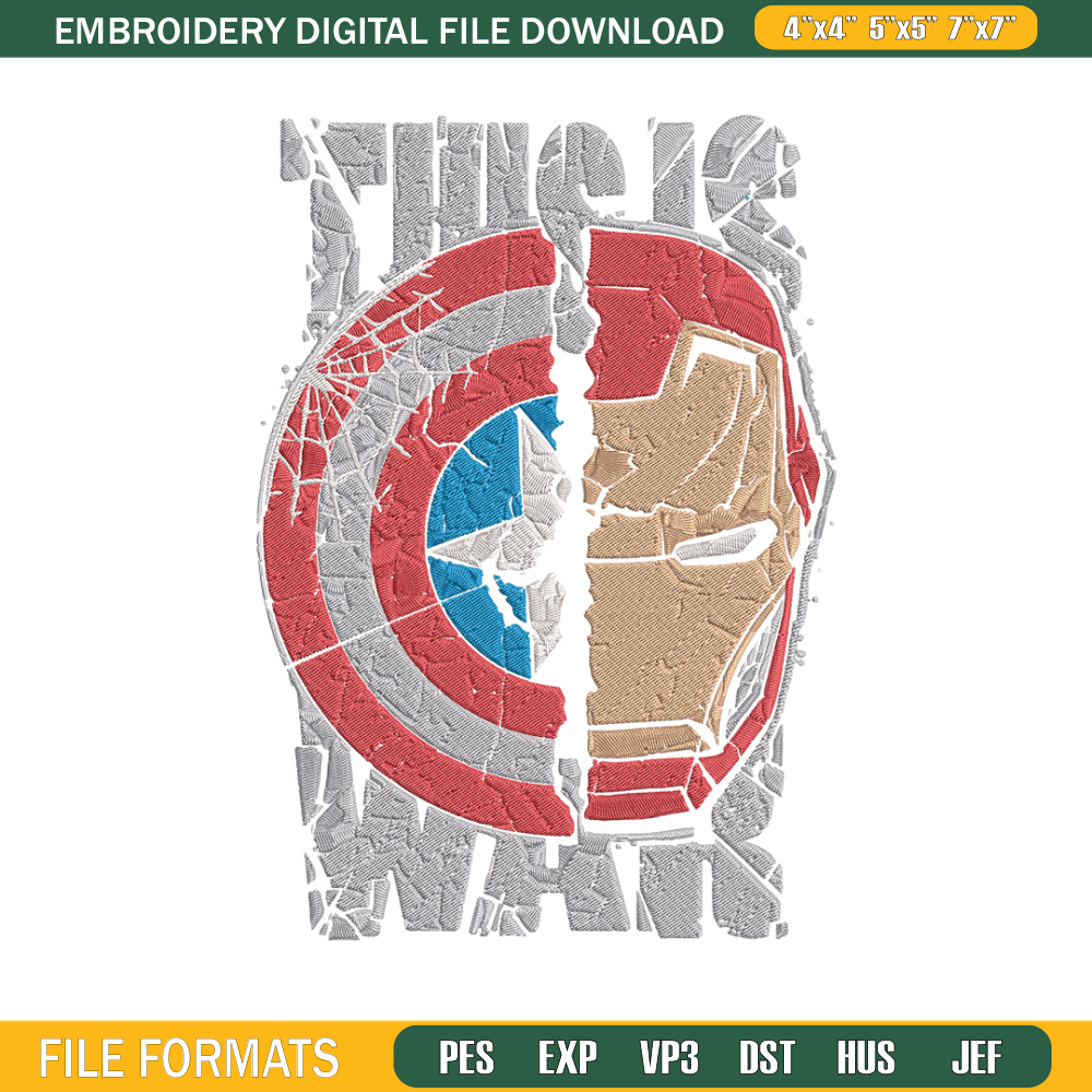 Captain x iron man Embroidery Design, Marvel Embroidery, Embroidery File, Anime Embroidery, Anime shirt,Digital download.jpg
