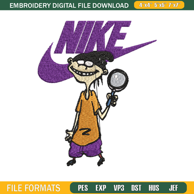 Cartoon Nike Embroidery design, Cartoon Embroidery, Nike design, Embroidery file, logo nike shirt, Instant download 1.jpg