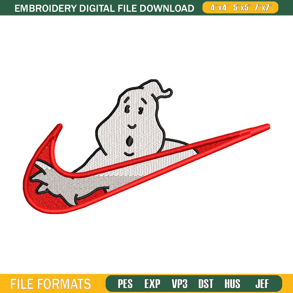 Casafantasmas nike embroidery design, Ghostbusters embroidery, nike design, movie design, movie shirt, Digital download.jpg