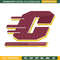 Central Michigan Chippewas embroidery design, Central Michigan Chippewas embroidery, logo embroidery, NCAA embroidery..jpg