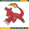Charmeleon embroidery design, Pokemon embroidery, Anime design, Embroidery shirt, Embroidery file, Digital download.jpg