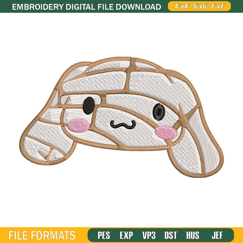 Cinnamoroll Mummy Embroidery Design, Cinnamoroll cartoon Embroidery, Embroidery File, Cartoon shirt, Digital download..jpg