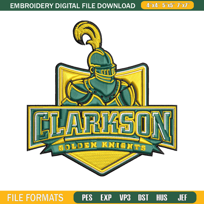 Clarkson Golden Knights embroidery design, Clarkson Golden Knights embroidery, Sport embroidery, NCAA embroidery..jpg