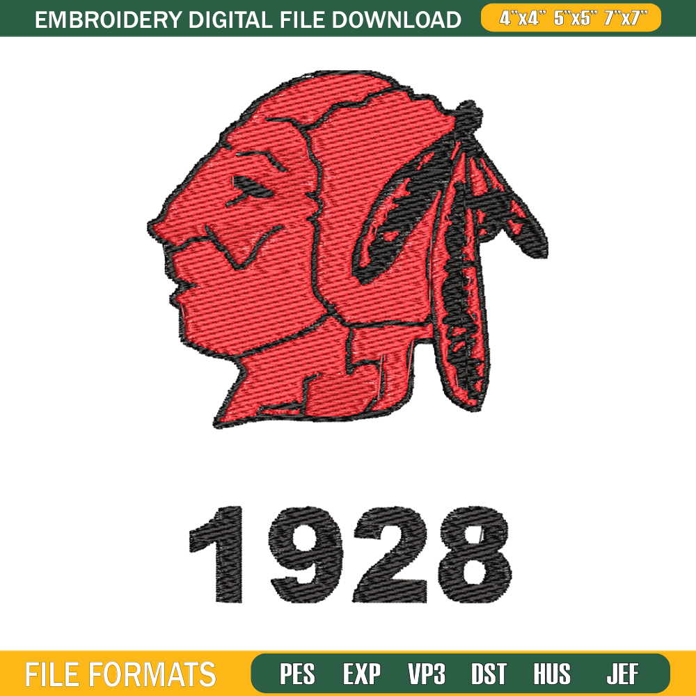 Cleveland Indians logo embroidery design, Logo Sport embroidery, baseball embroidery, logo shirt, MLB embroidery. (7).jpg