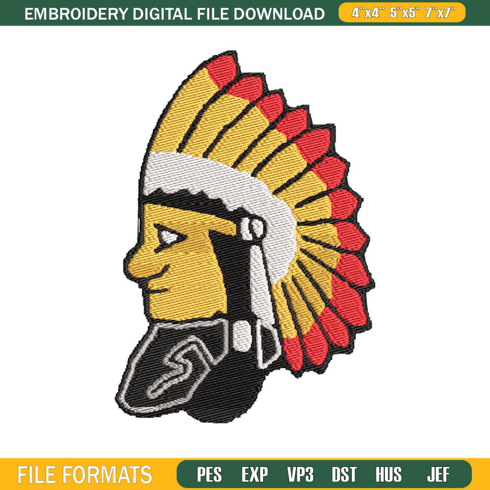 Cleveland Indians logo embroidery design, Logo Sport embroidery, baseball embroidery, logo shirt, MLB embroidery. (8).jpg