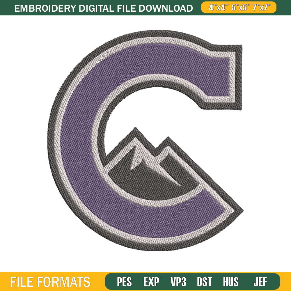 Colorado Rockies Logo embroidery design, logo sport embroidery, baseball embroidery, logo shirt, MLB embroidery. (11).jpg