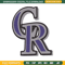 Colorado Rockies Logo embroidery design, logo sport embroidery, baseball embroidery, logo shirt, MLB embroidery. (13).jpg