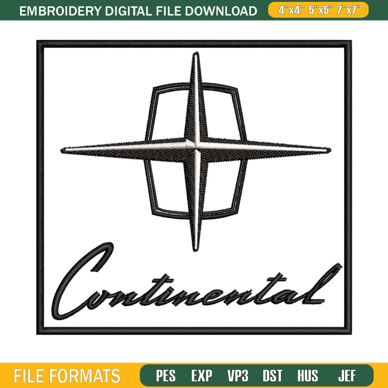 Continental logo embroidery design, Continental logo embroidery, logo design, embroidery file, Digital download..jpg