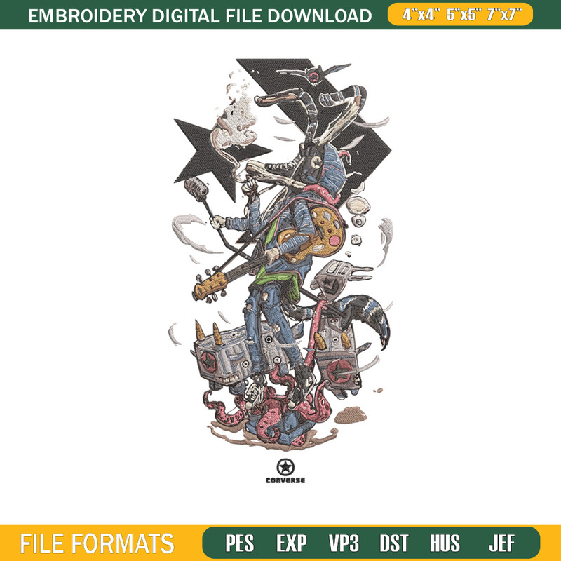 Converse logo Embroidery Design, Converse Embroidery, Embroidery File, Anime Embroidery, Anime shirt, Digital download.jpg