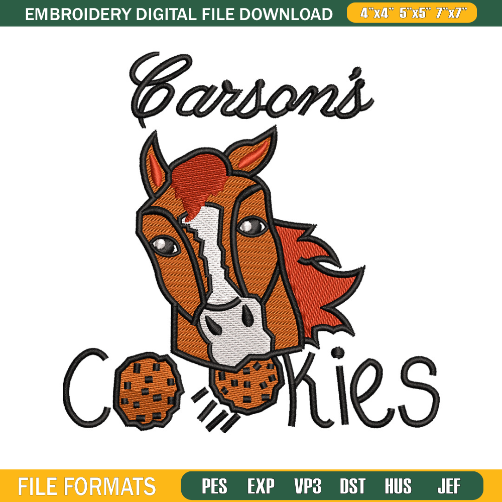 Cookies horse embroidery design, Cookies embroidery, Embroidery file, Embroidery shirt, Emb design, Digital download.jpg
