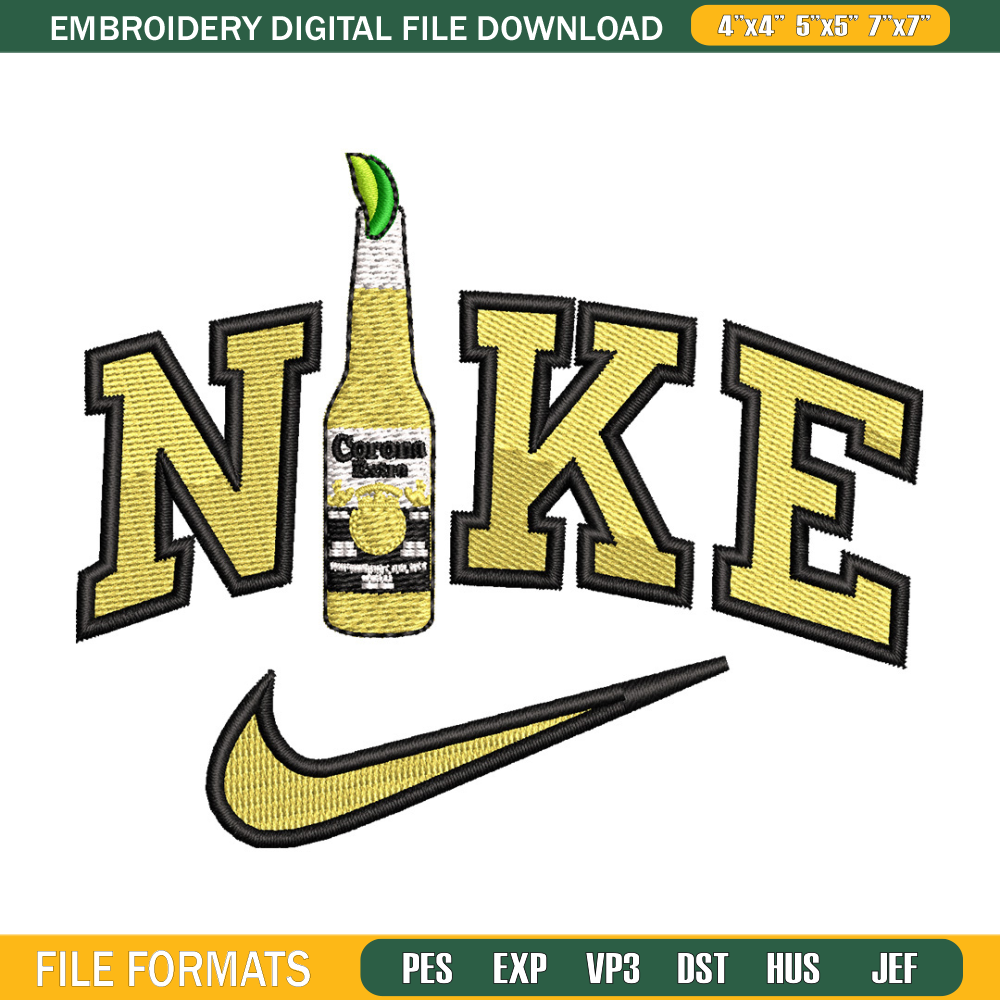 Corona x nike embroidery design, Nike embroidery, Embroidery file, Embroidery shirt, Emb design, Digital download.jpg
